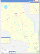 Clinch County, GA Digital Map Basic Style