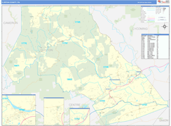 Clinton County, PA Digital Map Basic Style
