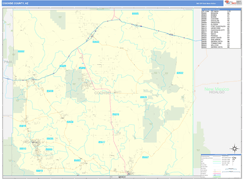 Cochise County, AZ Digital Map Basic Style