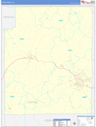 Coffee County, AL Digital Map Basic Style