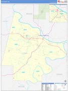 Cole County, MO Digital Map Basic Style