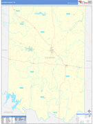 Coleman County, TX Digital Map Basic Style