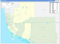 Collier County, FL Digital Map Basic Style
