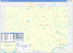 Columbiana County, OH Digital Map Basic Style