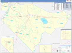 Columbus County, NC Digital Map Basic Style