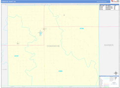 Comanche County, KS Digital Map Basic Style