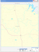 Concho County, TX Digital Map Basic Style