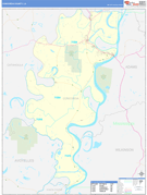 Concordia Parish (County), LA Digital Map Basic Style
