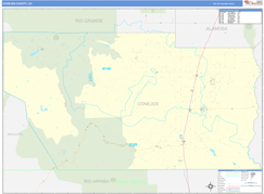 Conejos County, CO Digital Map Basic Style