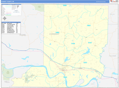 Conway County, AR Digital Map Basic Style