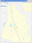 Cook County, GA Digital Map Basic Style