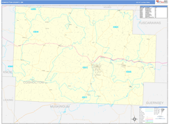 Coshocton County, OH Digital Map Basic Style