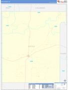 Cottle County, TX Digital Map Basic Style