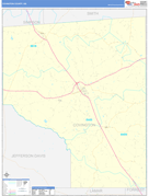 Covington County, MS Digital Map Basic Style