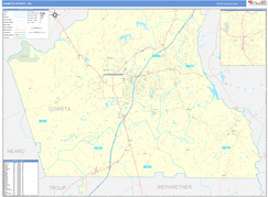 Coweta County, GA Digital Map Basic Style