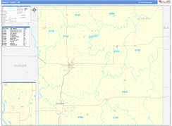 Cowley County, KS Digital Map Basic Style