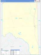 Crane County, TX Digital Map Basic Style