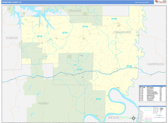 Crawford County, IN Digital Map Basic Style