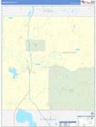 Crawford County, MI Digital Map Basic Style