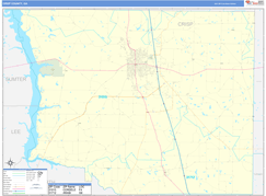 Crisp County, GA Digital Map Basic Style