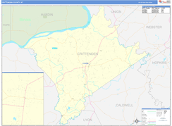 Crittenden County, KY Digital Map Basic Style