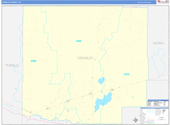 Crowley County, CO Digital Map Basic Style