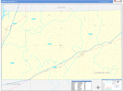 Cumberland County, IL Digital Map Basic Style