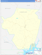 Cumberland County, KY Digital Map Basic Style