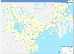 Cumberland County, ME Digital Map Basic Style