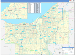 Cuyahoga County, OH Digital Map Basic Style