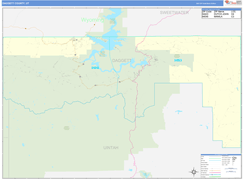 Daggett County, UT Digital Map Basic Style