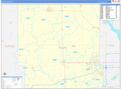 Dallas County, IA Digital Map Basic Style