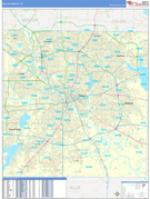 Dallas County, TX Digital Map Basic Style