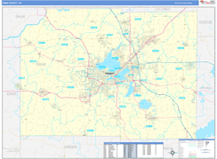 Dane County, WI Digital Map Basic Style