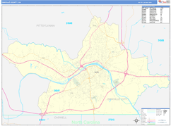 Danville County, VA Digital Map Basic Style