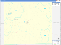 Davis County, IA Digital Map Basic Style