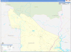 Dawson County, GA Digital Map Basic Style