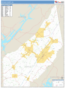 DeKalb County, AL Digital Map Basic Style