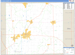 DeKalb County, IN Digital Map Basic Style
