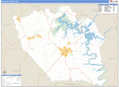 DeKalb County, TN Digital Map Basic Style