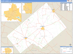 DeWitt County, TX Digital Map Basic Style