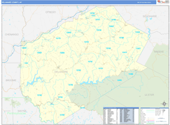 Delaware County, NY Digital Map Basic Style