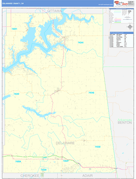 Delaware County, OK Digital Map Basic Style