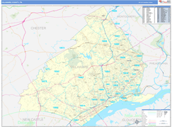 Delaware County, PA Digital Map Basic Style