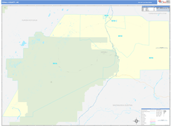 Denali Borough (County), AK Digital Map Basic Style