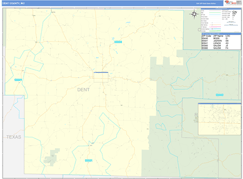 Dent County, MO Digital Map Basic Style
