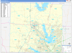 Denton County, TX Digital Map Basic Style