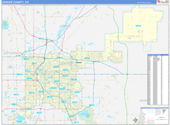 Denver County, CO Digital Map Basic Style