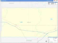 Deuel County, NE Digital Map Basic Style