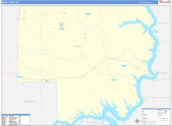 Dewey County, SD Digital Map Basic Style